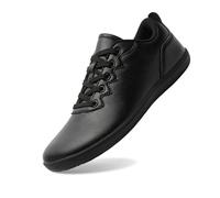 Generisch Breite Barfußschuhe Herren Barfussschuhe rutschfest Leder Barfußschuhe Flache Barfussschuhe Sommer Minimalistische Trekkingschuhe Wanderschuhe Turnschuhe