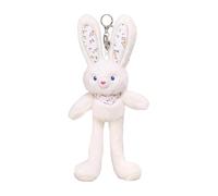Generisch Bunny Plush Animal - Soft Stuffed Rabbit Doll Keychain | Cute Keyring Toy Ornament for Backpack Handbag Tote Valentine Birthday Holiday Commuting Travel Gatherings School Decoration