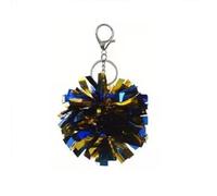 Generisch Bunte Cheer Pom Pom Schlüssel anhänger, Cheerleader Schlüssel anhänger Charm und Folien tasche Anhänger, Party-Gefälligkeiten, Tanz accessoires & Geschenke