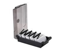 Generisch Business Card Case,24x12x7.5cm Large Capacity Card Case - Anti-Slip Placement Workplace Business Cards Holder with Capacity 500, Desk Businesses Cards Holder with Tabs