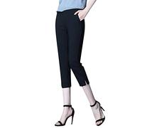 Generisch Caprihosen Damen 3/4 Sommer Leicht Jogginghose Damen Weiß Große