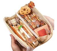 Generisch Capybara Pen Case | Large Capacity Stationery Organizer Box,Cute Pencil Pouch Multi-Layer Pen Case Bag Aesthetic Stationery Organizer with Clip for Adult, School Supplies for Kids