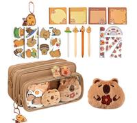 Generisch Capybara Pencil Pouch, Capybara Stationery Ballpen Case, Pen Stuff Cute Bag, Compact Large Storage Organizer, Ideal for Girls, Boys, Classroom, Students, Middle School and Birthday Gift