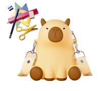 Generisch Capybara Sling Bag, Silicone Shoulder Handbag, Comportable Travel Pouch, 5.43Inches Charming Capybara Purse, Adjustable Strap for Children, Teens, Adults