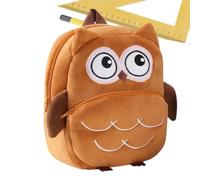 Generisch Cartoon Animal Backpack - Boys Girls, Owl School Bag | Cute Owl Design, Lightweight, Kids Size 28x23cm, Preschool Daycare, Travel Hiking Park Zoo Camping Snack Toy Storage