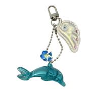 Generisch Charm Anhänger mit Muscheldetail | Marine inspiriertes Taschenzubehör mit Karabinerverschluss für den täglichen Gebrauch