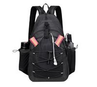 Generisch Chest Bag, Sling Backpack, Travel Organizer, Lightweight Anti-Theft Design, Adjustable Strap Comfort, Perfect for Men, Women, Hiking, Running, Camping, Workout, Party Use, Black Gray