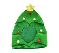 Generisch Christmas Hat Holiday Carnival Party Decoration Green Christmas Tree Hat Performance with Props (Green, One Size)