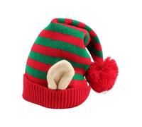Generisch Christmas | Soft Striped Beanie,Dwarf Santa Soft,for Event Holiday Home Festival Family Gat Santa Hats Adult Combines A Lightweight Build And Hering Fun Outdoor Party Cosplay Celebration