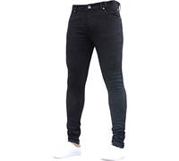 Generisch Cool Black Jeans Skinny Ripped Destroyed Stretch Slim Fit Hop Hop Hose Mit Löchern Für Männer Slim Schwarze Hose Herren MäNner Hosen Kurz Sommer High Waist Jeans