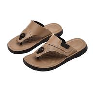 Generisch Cool Shoes Flip Flops Herren Slides Badelatschen Rutschfeste Zehensandalen Damen Sommer Elegant Leicht Schwarz Weich Leder Badelatschen Sommer Strand Zehentrenner Rutschfest Badesandalen
