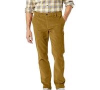Generisch Cordhose Herren Gerades Bein Anzughose Einfarbig Cord Hosen Corduroy Pants Elastische Taille Sweathose Klassische Vintage Hose Freizeithose Trainingshose Herbst Winter Outdoorhose
