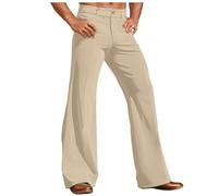 Generisch Cordhose Herren Slim Fit Schlag Schlaghose 70er Stretch Cord Freizeithose Elegant Weites Bein Hosen Vintage Cord Schlag Hose Einfarbig Comfort Fit Hosen Karneval Hose