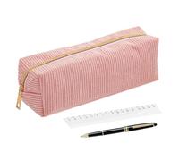 Generisch Corduroy Pencil Pouch, Cute School Pen Box, 7.87x2.76x2.76 Inches Storage Bag with Zipper, Fabric Stationery Holder, Desk Accessory with Stylish Design, Pencil Case for Office Art Class