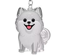 Generisch Cute Animal Keychain - Funny Keychain Pet Hair Storage Bottle | Transparent Animal Hair Collecting Dog Hair Holder Cute Key Chains for Bag Backpack Purse Phone Rearview Mirror Accessories
