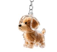 Generisch Cute Animal Keychain - Funny Keychain Pet Hair Storage Bottle | Transparent Animal Hair Collecting Dog Hair Holder Cute Key Chains for Bag Backpack Purse Phone Rearview Mirror Accessories
