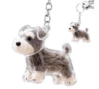 Generisch Cute Animal Keychain - Funny Keychain Pet Hair Storage Bottle | Transparent Animal Hair Collecting Dog Hair Holder Cute Key Chains for Bag Backpack Purse Phone Rearview Mirror Accessories