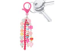 Generisch Cute Keychain Beaded - Colorful Bead Purse Backpack Keyring,Portable Keyring Decor Pendant for Backpack, Schoolbag, Handbag, Tote