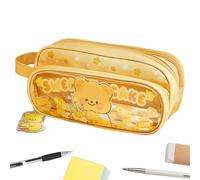 Generisch Cute Pencil Pouch, Animal Zipper Pencil Pouch Large Pen Case, Aesthetic Stationery Supplies Pen Holder Bag for Eraser, Scissors, Sticky Notes, Children, Girls, Kids, Teen School Essentials