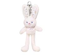 Generisch Cute Rabbit Plush Pendant - Bag Decoration for Purse Tote Carry | Lightweight Stuffed Fabric with Secure Ring Attachment, Mini Bunny Key Holder, Charm for Holiday Parties Gatherings