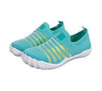 Generisch Damen Bequem Slip on Sneakers Mesh Leichte Atmungsaktiv Freizeitschuhe,zum Hineinschlüpfen, lässige rutschfest Wanderschuhe mit Rutschfester Sohle für tägliche Aktivitäten 35-43