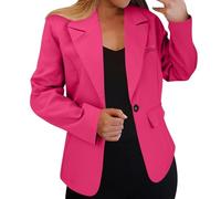 Generisch Damen Blazer, Blazer Für Damen, Sommerblazer Sportlich Anzug Festlich Elegant Sommerjacke Leicht Sakko Sommer Open Front Business Jacke, Deal Des Tages Heute