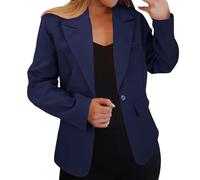 Generisch Damen Blazer Schwarz, Weißer Blazer Damen, Sommerblazer Sportlich Anzug Festlich Elegant Sommerjacke Leicht Sakko Sommer Open Front Business Jacke, Top Deals Des Tages