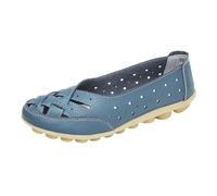 Generisch Damen Bootsschuhe Barfußschuh Weichen Leder Flache Schuhe Bequeme Fahr Schuhe Hohlen Freizeit Flache Schuhes
