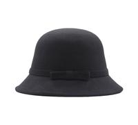 Generisch Damen Caps 1920er Vintage Winter Cloche Church Dress Wolle Filz Bucket Hüte Blumen Formal Elegant Hüte