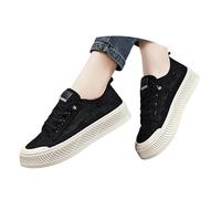Generisch Damen Dirndl Schuhe und Trachten zum Kleid bei Oktoberfest Festival und Freizeit Freizeitschuhe mit Spitze Blumen elegant bequem flach atmungsaktiv im Sommer als Plateau Sneaker
