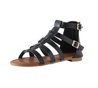 Generisch Damen Flache Sandalen Sommer Strass Sandalen Lässige Plateau Schuhe Frauen Sandalen Bequem Slippers Damen Sommer Bohemian Slip On Weich Strandschuhe Sommer Outdoors Slippers