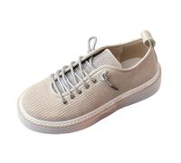Generisch Damen Freizeitschuhe mit extradicken Sohlen Schnüren -Design in farblich passender Ausführung große Größen für lässige Alltagslooks