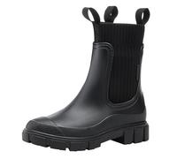 Generisch Damen Gummistiefel Herren Biker Boots Damen Boots Schwarz：Chelsea Boots Sommerstiefel Reitstiefel Gartenschuhe Cowboystiefel Stiefel Halbhoch,Regenschuhe,Stiefeletten,Festival Schuhe