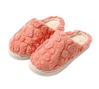 Generisch Damen Hausschuhe Winter Wärme Pantoffeln Herren Bequeme Plüsch Hüttenschuhe Schlappen Rutschfest Filzpantoffeln Geschlossene Hausschuh Unisex Weiches Winterschuhe Slip-On