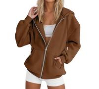 Generisch Damen Hoodie, Sweatjacke Damen Mit Kapuze, Winter Kapuzenpullover Mit Lockerem Und Faulem Samt Kapuzenpullover Für Studenten