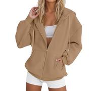 Generisch Damen Hoodie, Sweatjacke Damen Mit Kapuze, Winter Kapuzenpullover Mit Lockerem Und Faulem Samt Kapuzenpullover Für Studenten
