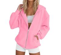 Generisch Damen Hoodie, Sweatjacke Damen Mit Kapuze, Winter Kapuzenpullover Mit Lockerem Und Faulem Samt Kapuzenpullover Für Studenten