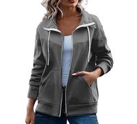 Generisch Damen Jacke Sale, Blitzangebote Des Tages Heute, Herbstjacke Damen Elegant Winterjacke Langarm-Plüsch-Festm Damen Mantel Kurz Wolle, Winterjacken Für Damen Sale