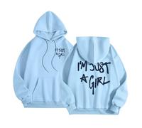 Generisch Damen Kapuzenpullover mit Rückenprint Aesthetic Y2k Hip Hop Hoodie Baggy Teenager Mädchen Sweatshirt Hoody Shirt Langarmshirt Langarm Hooded Sweat Übergangsjacke Streetwear
