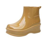 Generisch Damen Kurz Regenstiefel Halbhohe Gummistiefel, Regenschuhe, Dicke Sohle, Verschleißfest, Gartenschuhe, Wasserdichte, Reisen, Angeln, Garten, Schlupfstiefel Für Gartenarbeit & Outdoor