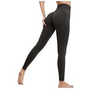 Generisch Damen Outdoor Nahtlose Pfirsich Hüfte Yoga Hosen Hosen Nackt Hüfte Sport Strumpfhosen Yoga Kleidung Fitness Hosen (Grey, S)