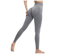 Generisch Damen Outdoor Nahtlose Pfirsich Hüfte Yoga Hosen Hosen Nackt Hüfte Sport Strumpfhosen Yoga Kleidung Fitness Hosen (Dark Gray, S)