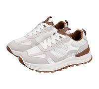 Generisch Damen Plateau Breite Füße Sneaker Mit Schnürung Leichte Weit Casual Walkingschuhe Turnschuhe Training Athletische rutschfest Laufschuhe für Jogging Outdoor Indoor Training