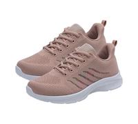Generisch Damen Schuhe Slip-On Sportschuhe Mit Schnürsenkel - Leichtgewichts, Luftkissen, Atmungsaktiv, Turnschuhe, Komfortabel, Robuste, Weiche Sohlen, Walkingschuhe Für Camping Hiking Angeln