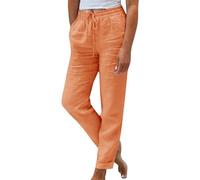 Generisch Damen Sommerhose Freizeithose Damen Damenhose Boho Hose Deals of The Day leichte Sommerhose mädchen Damenhosen mit Gummibund Meine bestellungen wrap Pants italienische Schlaghose mädchen