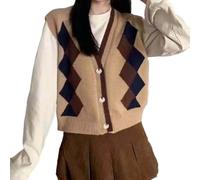 Generisch Damen Strickjacke Gestricktes Westentop Offene Vorderseite Cardigan Mit Muster Legere Oberbekleidung Im Lagenlook FüR Vielseitigen Stil