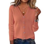 Generisch Damen Strickjacke Sommer Rot Damenstrickjacke Mit Reißverschluss Weiß Cardigan Strickweste Leichte Kurze Graue Beige Sommerstrickjacke Leicht Leichter Gelb Pink