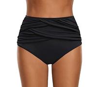Generisch Damen Swim Women's Bottom Hipster Bikinihosen für Damen | perioden bademode zum Schwimmen Badehose bauchweg Bikini Hose schwarz Badehose schwarz 36 Strings & Tangas