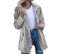 Generisch Damen Wasserdicht Regenjacke Atmungsaktiv Windbreaker Softshelljacke Leichte Jacke Atmungsaktive Packbare,Damen Regenjacke Wasserdicht Atmungsaktiv,Bequem und locker
