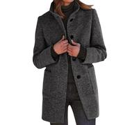 Generisch Damenmantel Teddymantel Damen Weiche Wintermantel Bequem Steppmantel Mäntel Mit Taschen Parka Für Partys Strapazierfähig Teddymantel Schwarz 3XL
